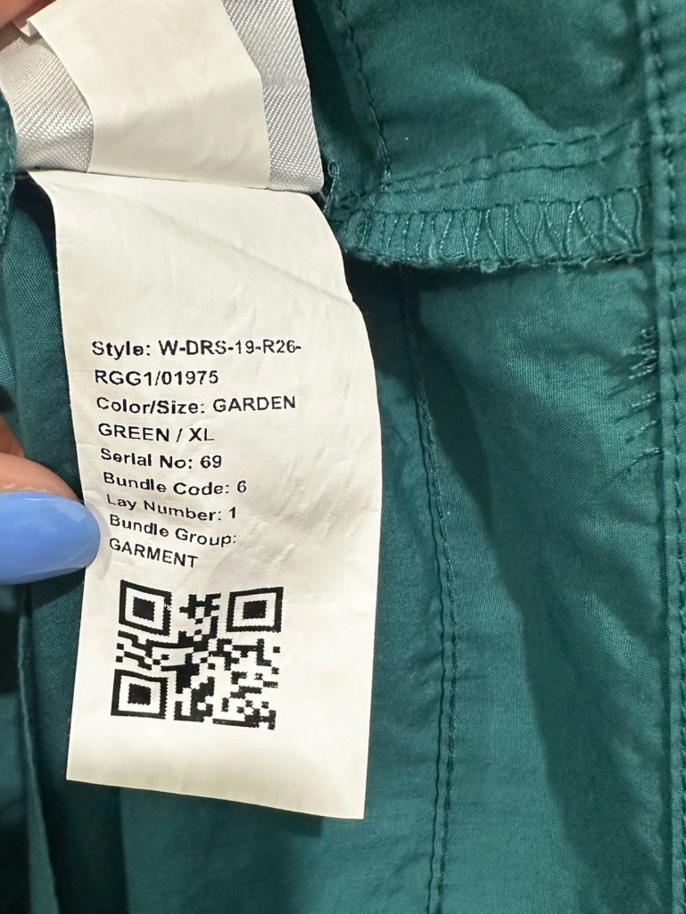 Quince Organic Cotton Poplin Tiered Maxi Dress Green XL Pockets - Picture 8 of 10